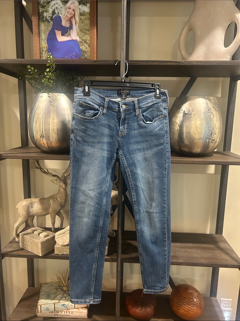 Women's Blue Denim Jeans girlfriend jeans